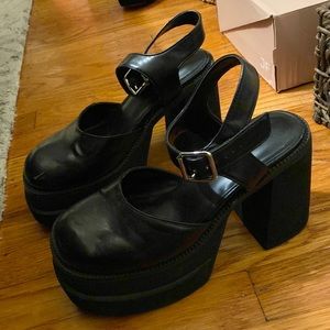 Current Mood Spoiled Brat Mary Janes Platforms